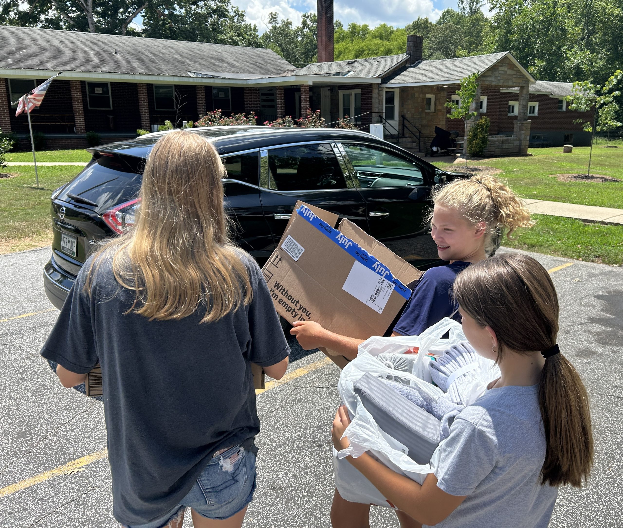 Youth with Boxes